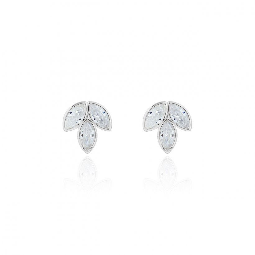 Happy Ever After Bridal Jewellery CZ Leaf Earrings
