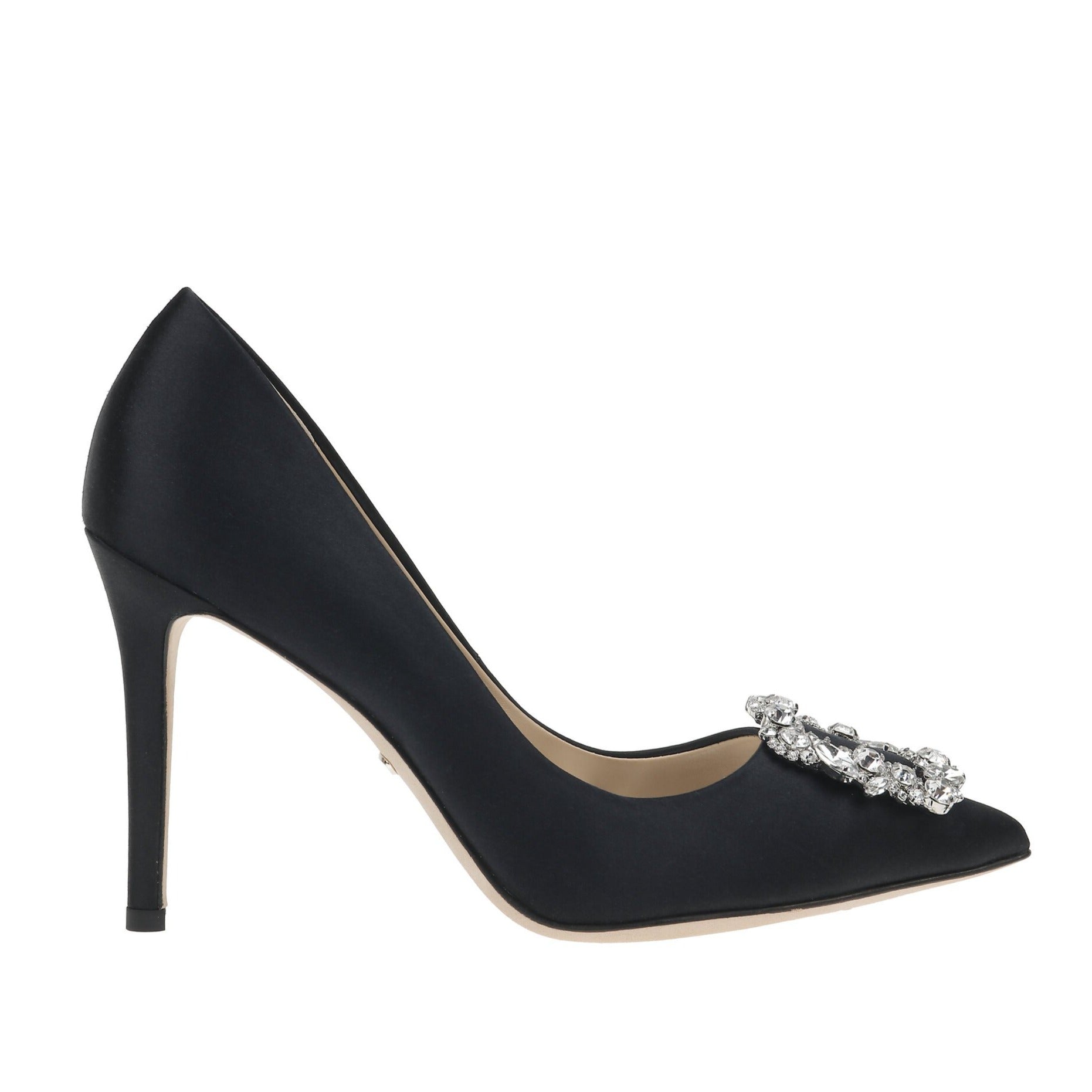 Badgley Mischka Cher Buckle Pointed Wedding Shoes - Black