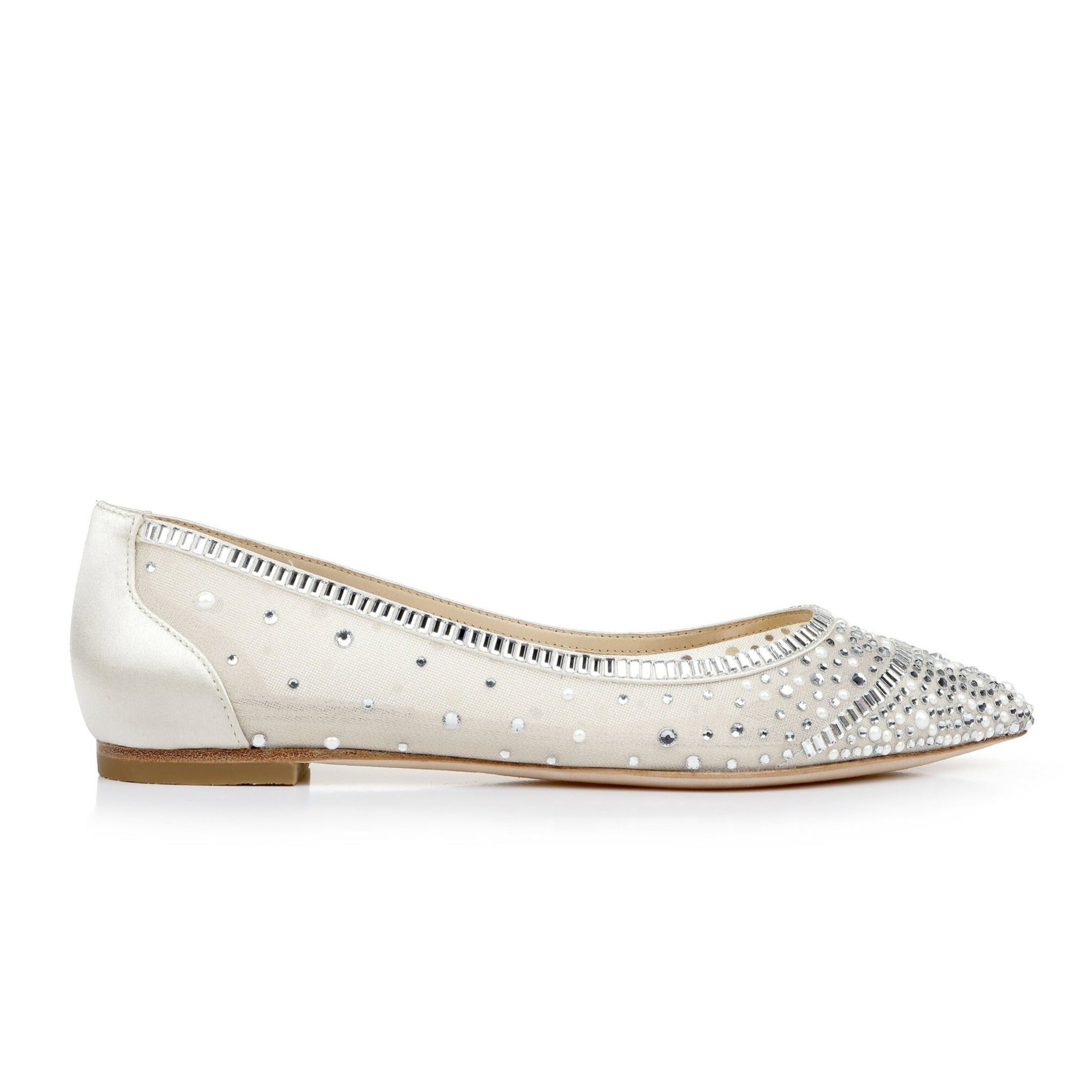 Badgley Mischka Babette Flat Wedding Shoes 