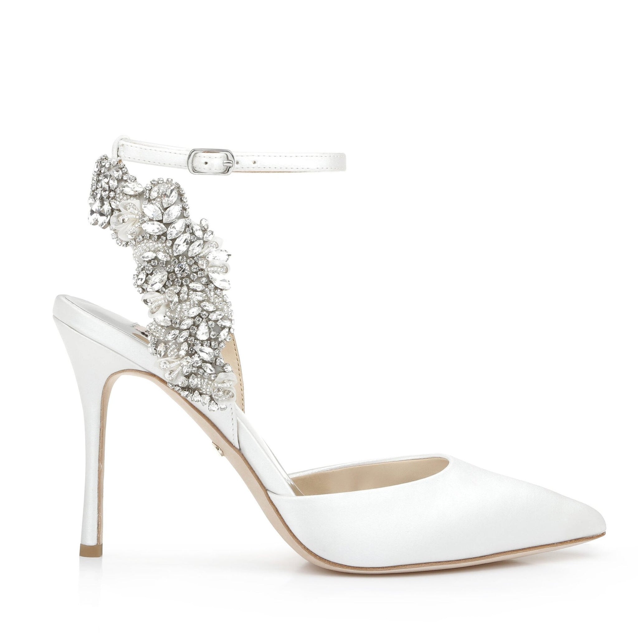 Badgley Mischka Blanca Pointed Wedding Shoes 