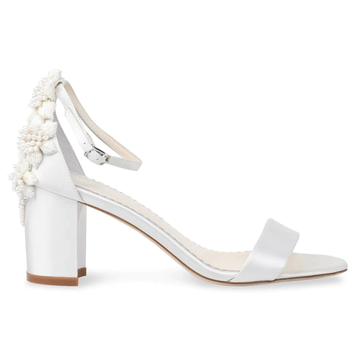 Bella Belle Fabiola Pearl Embellished Block Heel Wedding Shoes
