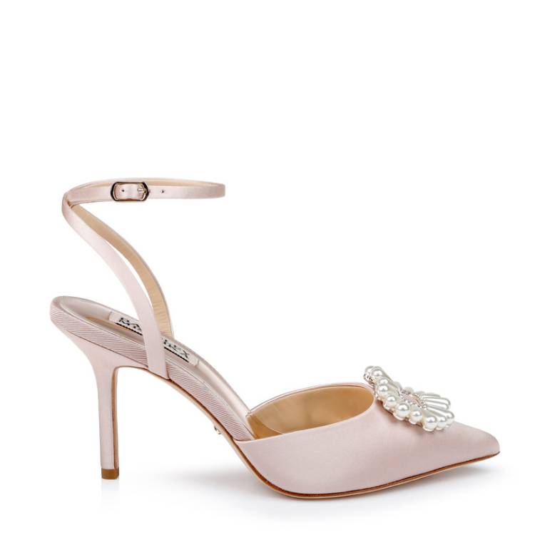 Nicky Pointed Toe Stiletto Heel with Pearl Detail