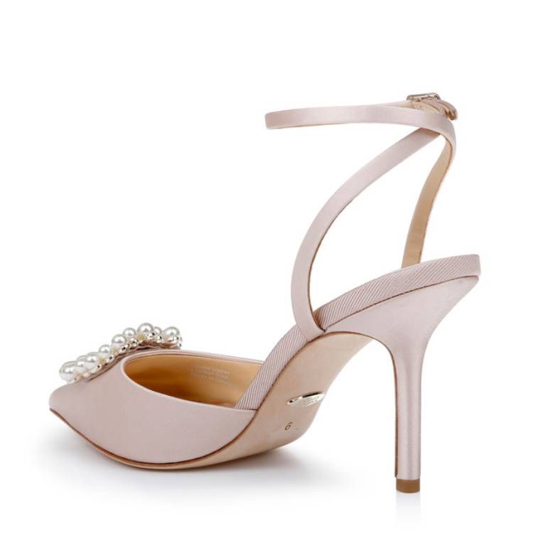 Nicky Pointed Toe Stiletto Heel with Pearl Detail