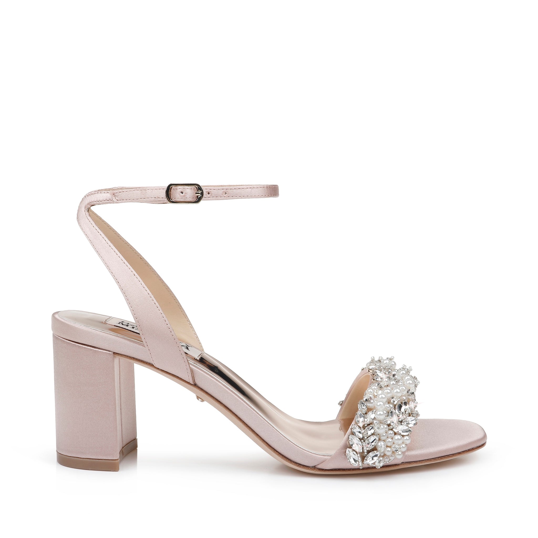 Badgley Mischka Clara Block Heel Wedding Shoes