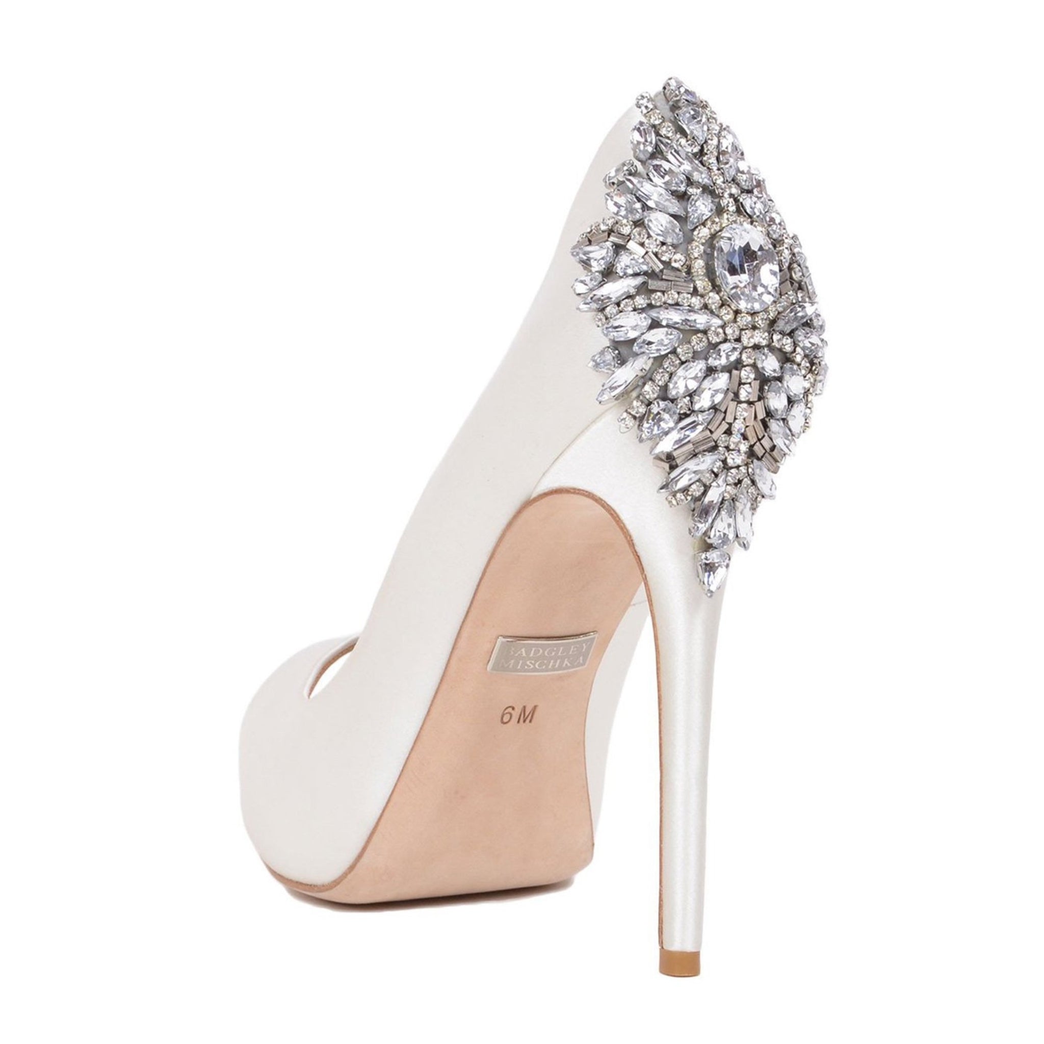 Badgley Mischka Kiara Crystal Heel Wedding Shoes