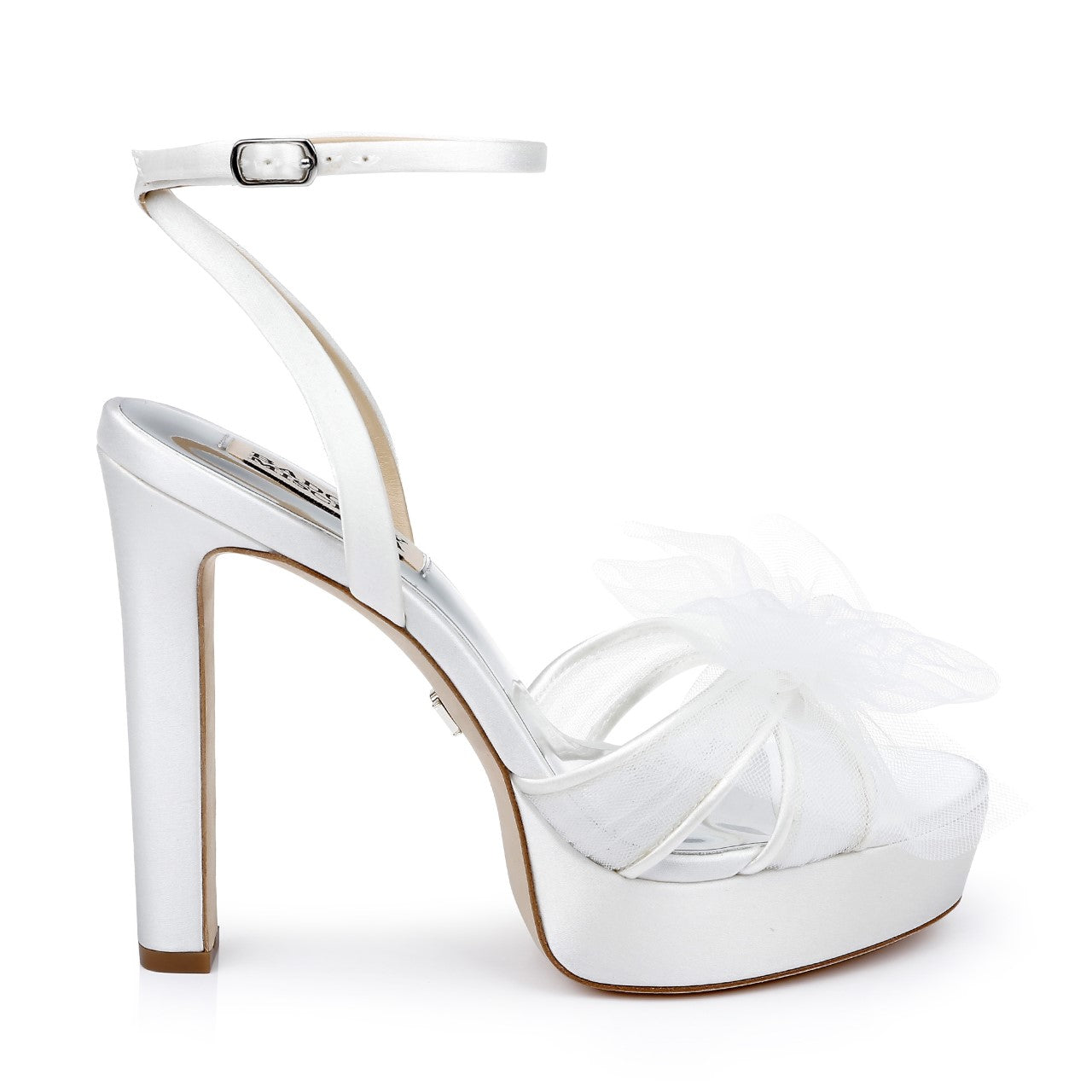 Sophie Platform Sandal with Tulle Flower