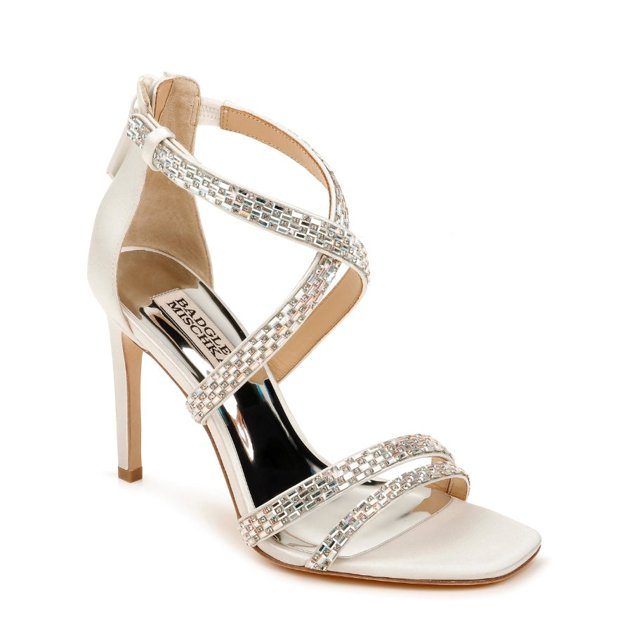 Badgley Mischka Zen Strappy Wedding Shoes